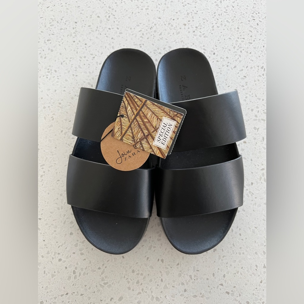 Zara Black Sandals